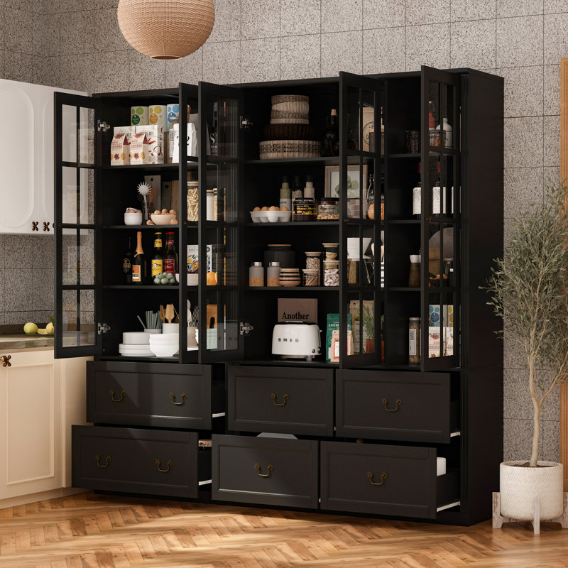Kempst Dining Cabinet Lark Manor Color Black